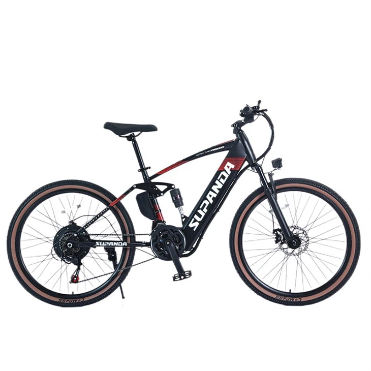 Celoodpružený horský bicykel Ebike